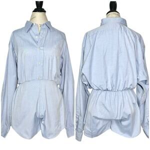 Polo by Ralph Lauren | Women | Upcycled Andrew Shirt Button Up Romper | M-L